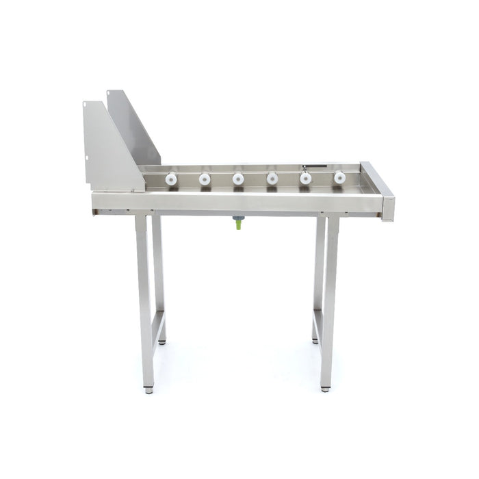 Maxima Stainless Steel Straight Roller Table, for Rack Conveyor Dishwasher view 2