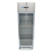 Maxima glass door fridge 600L stainless steel view 2