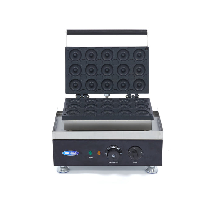 Maxima 09374012 Donut Maker 15 Mini Donuts Ø5cm with Built-in Timer