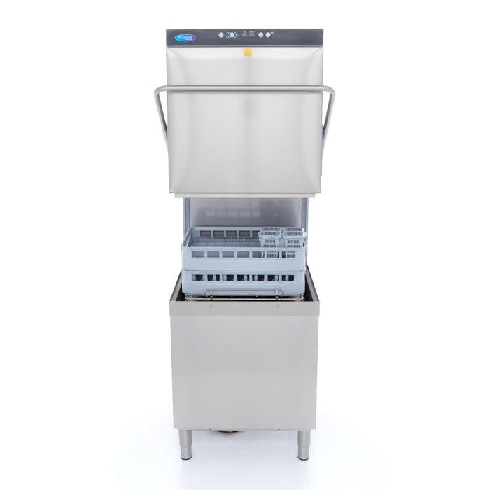 Maxima 09240140 Pass Through Dishwasher 50x60cm With Rinse Aid and Soap Pumps 400V