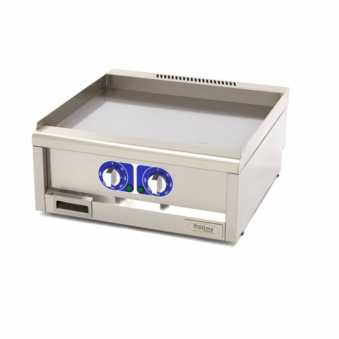 Maxima 09391630 Commercial Grade Griddle Smooth Double Unit 60cm Deep Electric 400V
