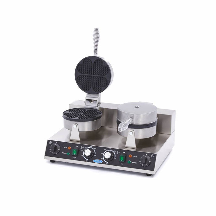 Maxima 09365101 Waffle Maker 8 Waffles Hearts Double