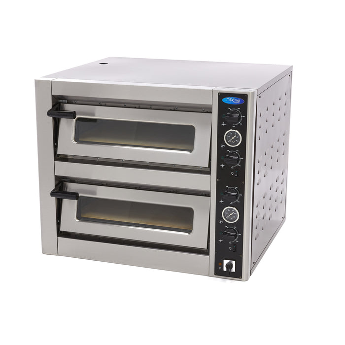 Maxima 09370030 Pizza Oven Fits 4 x Ø30cm Pizzas Double Deck