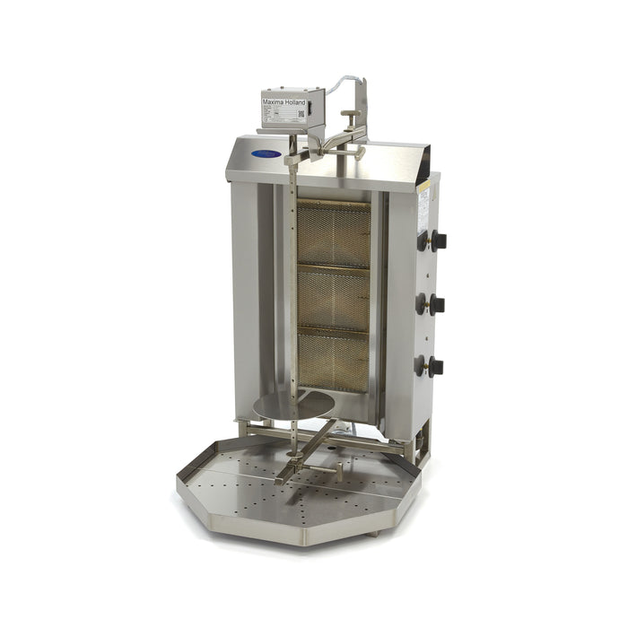 Maxima 09370225 Kebab Grill 3 Burners 30kg Meat Gas