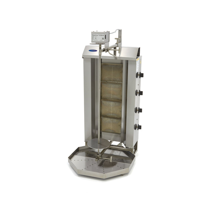 Maxima 09370230 Kebab Grill 4 Burners 50kg Meat Gas