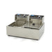 Maxima Electric Fryer 2x6L Twin Tank Twin Basket with Drain Tap - view 1