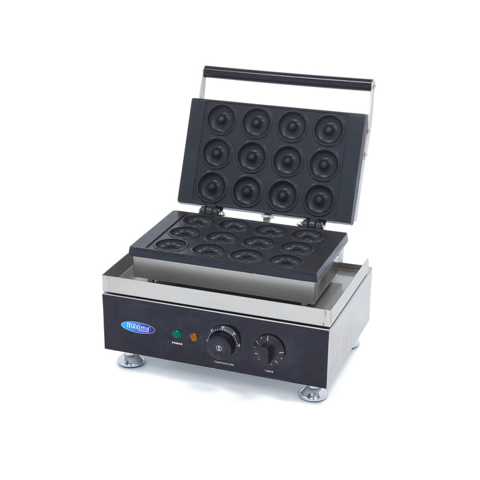 Maxima 09374011 Donut Maker 12 Mini Donuts Ø5cm with Built-in Timer