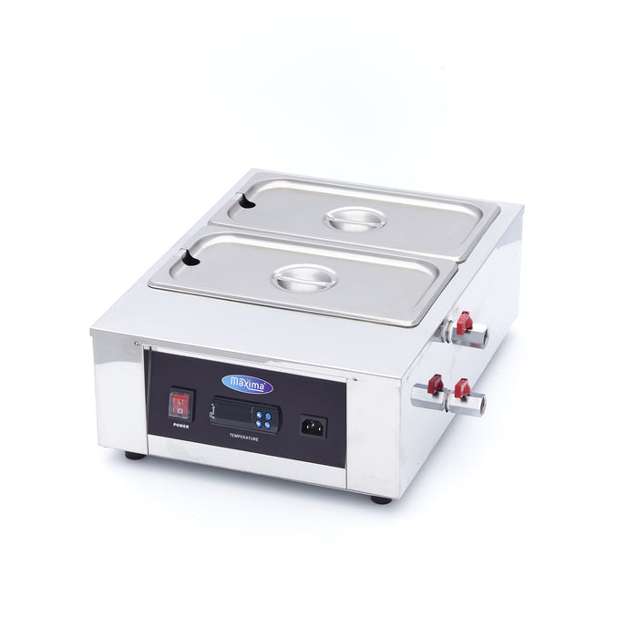 Maxima 09374050 Chocolate Melter 2 x 1/3 GN 10cm