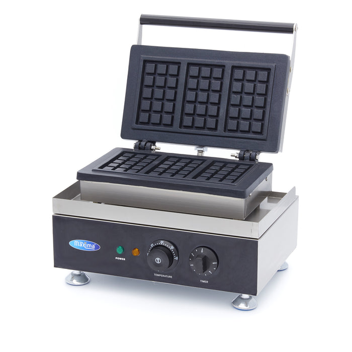 Maxima 09374201 Waffle Maker 3 Pieces Belgian