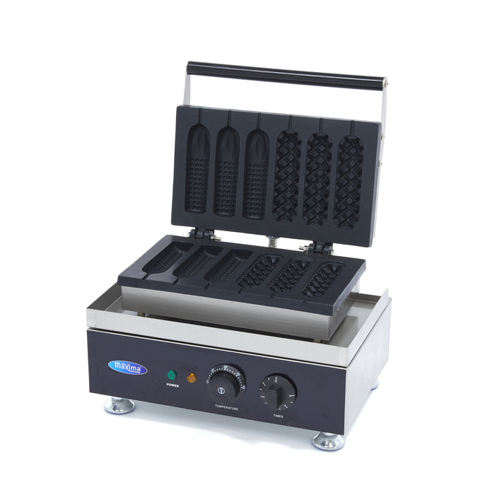 Maxima 09374240 Waffle Maker 6 Sticks Corn Dogs 2 Patterns