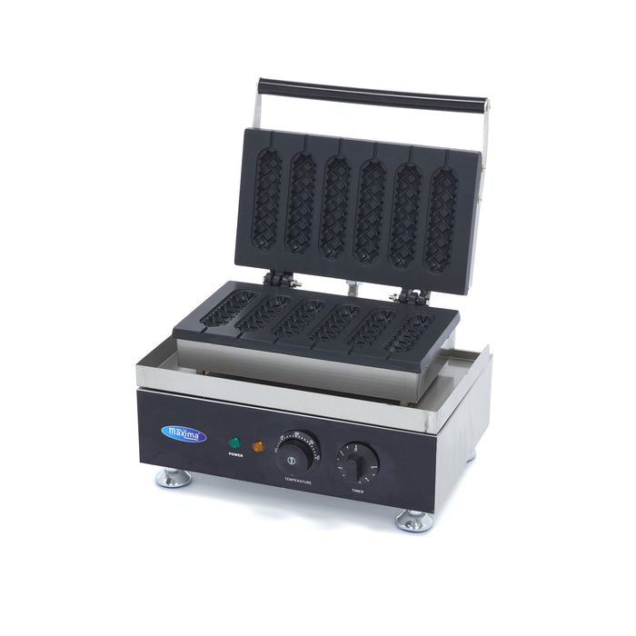 Maxima 09374242 Waffle Maker 6 Sticks Corn Dogs Diamond Pattern