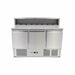 Maxima Pizza Prep Fridge, 137cm, 3 Doors, Fits 8 x 1/6 GN view 2