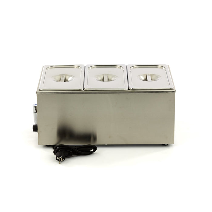 Maxima 09300011 Bain Marie with Tap incl 3 x 1/3 GN Set Electric