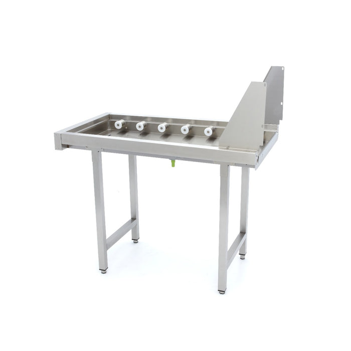 Maxima Stainless Steel Straight Roller Table, for Rack Conveyor Dishwasher view 4