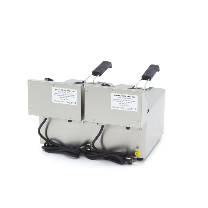 Maxima 09365212 Deep Fryer 2 x 4L 2 Baskets up to 1,5kg of Fries