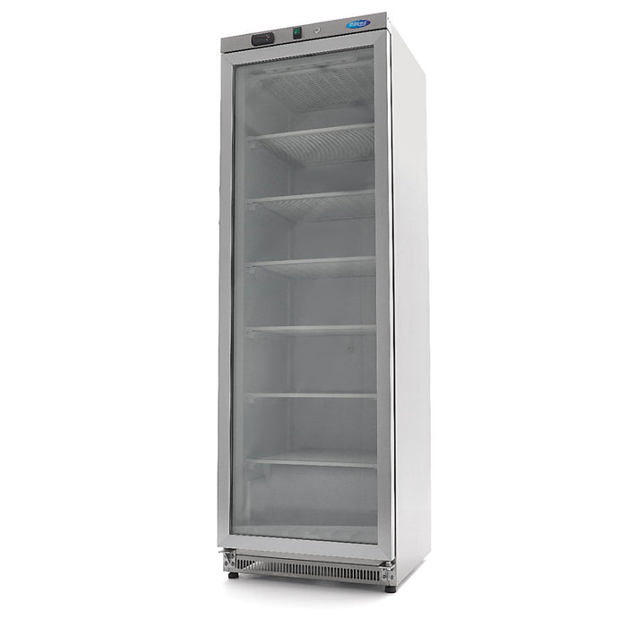 Maxima 09405023 Freezer 400L Stainless Steel with Glass Door