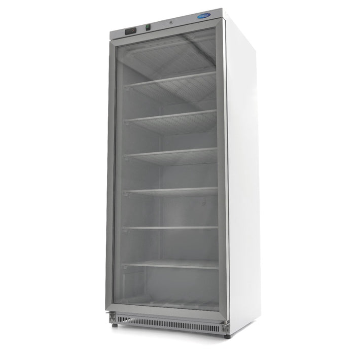 Maxima 09405031 Freezer 600L White with Glass Door