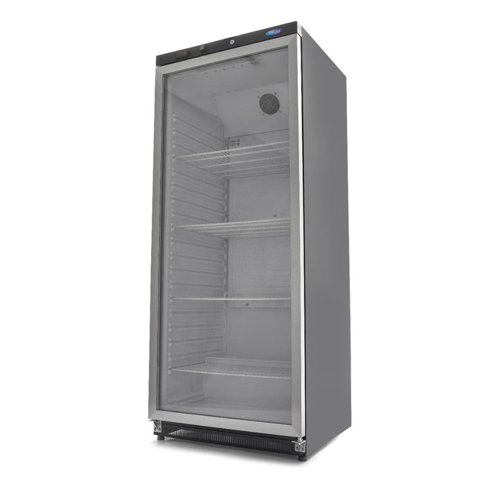 Maxima 09405032 Fridge 600L Black with Glass Door