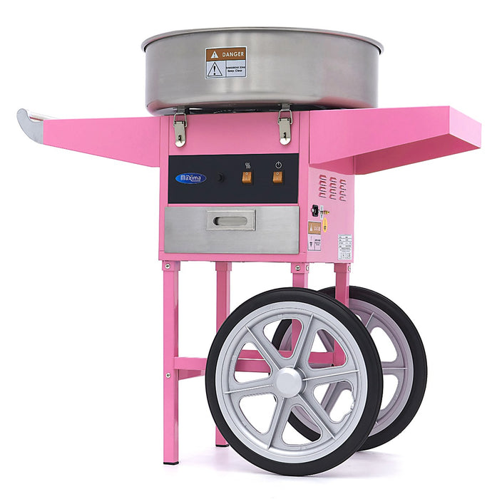 Maxima 09506002 Candy Floss Machine Ø 52cm Pink with Cart