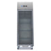 Maxima glass door fridge 600L stainless steel view 5