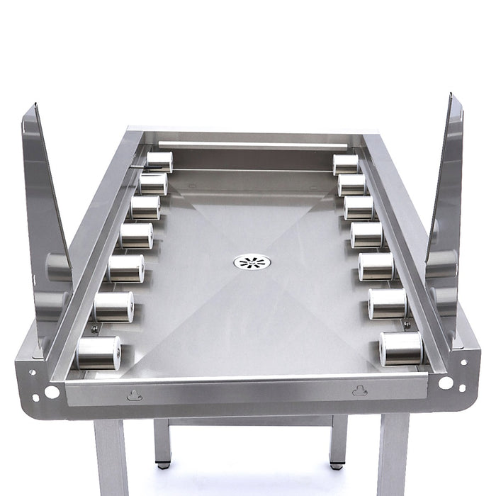 Maxima Stainless Steel Straight Roller Table, for Rack Conveyor Dishwasher view 5