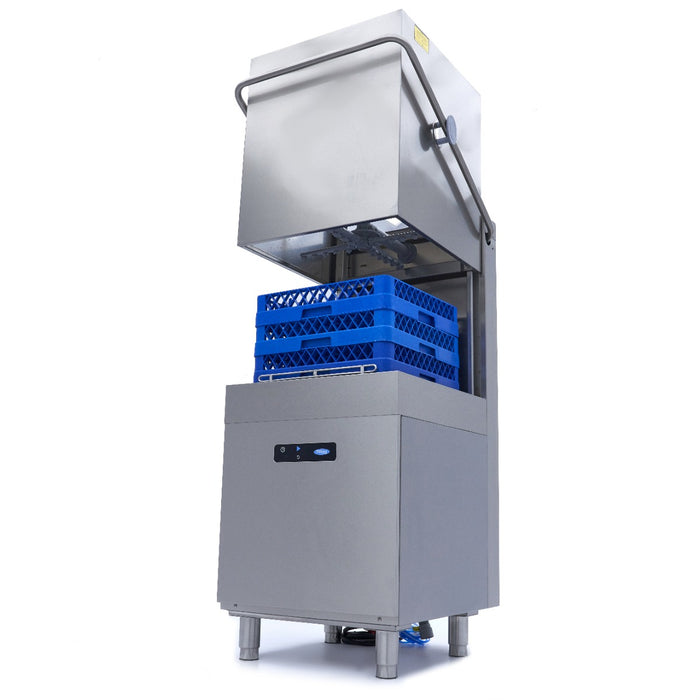 Maxima 09211008 Pass Through Dishwasher 50 x 50cm With Rinse Aid and Soap Pumps Digital Display 400V