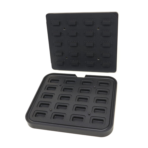 Maxima Tartlet Mould, Rectangle, 64x41/45x22 mm, 20 pieces