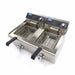 Maxima Electric Fryer 2x16L Twin Tank Twin Basket with Drain Tap - view 3
