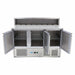 Maxima Pizza Prep Fridge, 137cm, 3 Doors, Fits 8 x 1/6 GN view 5