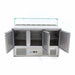 Maxima Pizza Prep Fridge, 137cm, 3 Doors, Fits 8 x 1/6 GN view 3