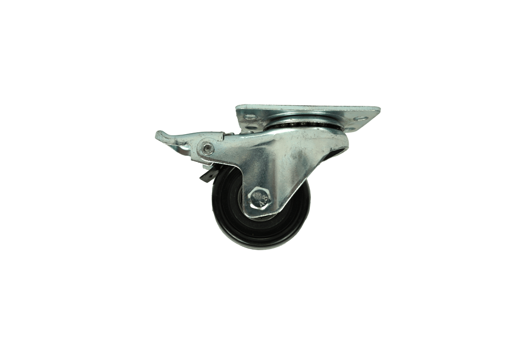 Four-piece castor wheel set for commercial catering equipment