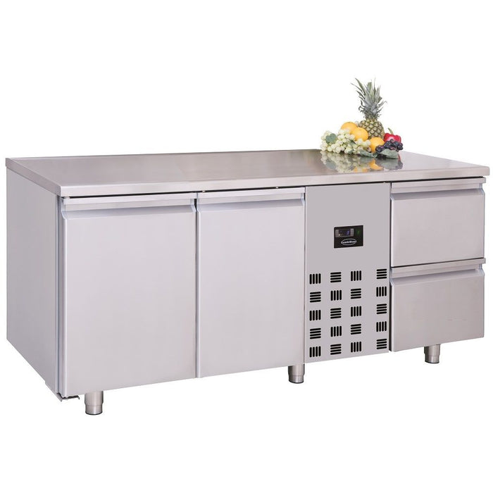 700 REFRIGERATED COUNTER 2 DOORS AND 2 DRAWERS MONOBLOCK