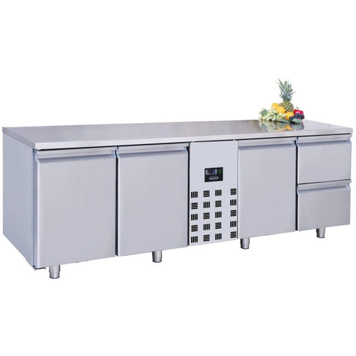 700 REFRIGERATED COUNTER 3 DOORS AND 2 DRAWERS MONOBLOCK