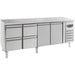 700 REFRIGERATED COUNTER 2 DOORS AND 4 DRAWERS