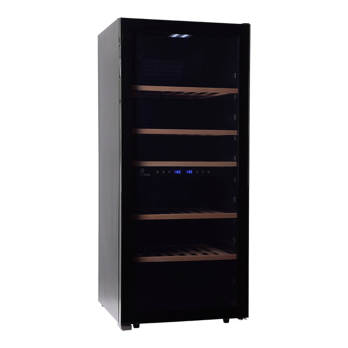 Cavecool Freestanding Wine Cooler Chill Sapphire - 102 bottles - Dual zone - Black