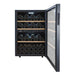 Cavecool Freestanding Wine Cooler Chill Topaz - 62 bottles - Dual zone - Black