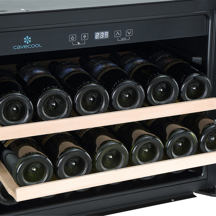 Cavecool Integrated Wine Cooler Morion Bornite - 28 bottles - 1 zone - Black