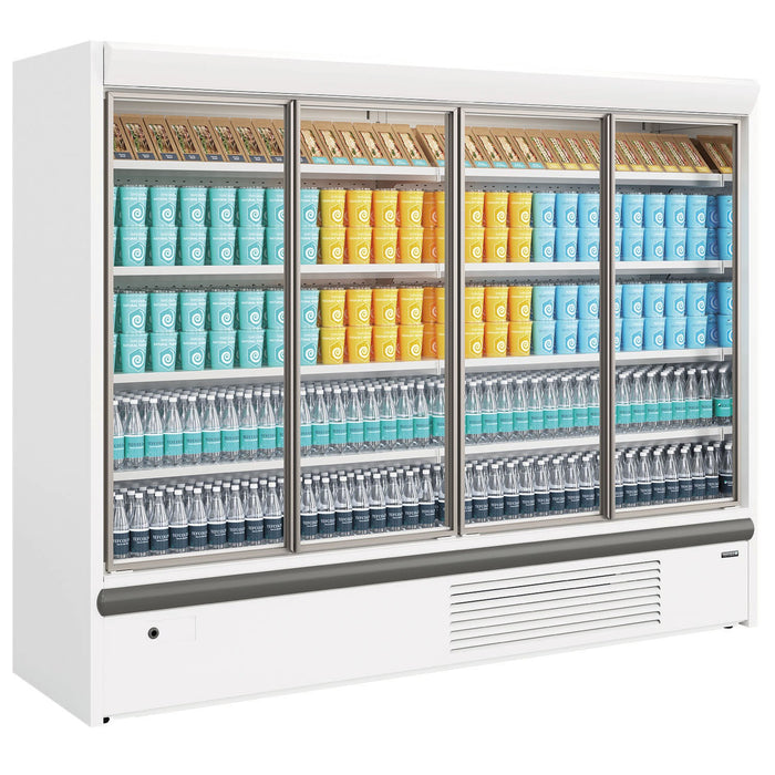 Capital Cooling Galaxy Full Glass Door White Multideck With Doors