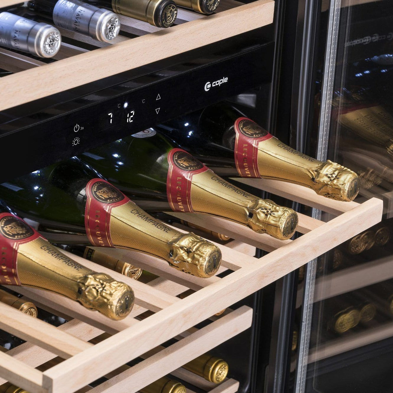 Caple Wi6135 Built In Undercounter Dual Zone Wine Cooler Stainless