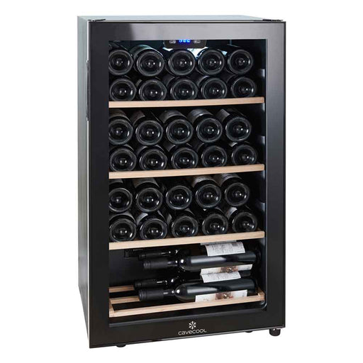 Cavecool Freestanding Wine Cooler Chill Ruby - 34 bottles - Single zone - Black