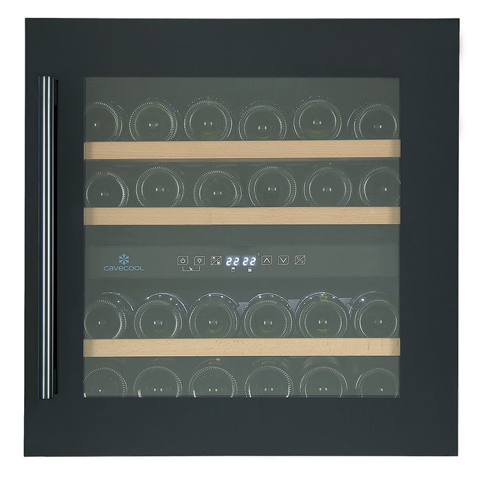 Cavecool Integrated Wine Cooler Morion Dravite - 36 bottles - 2 zones - Black