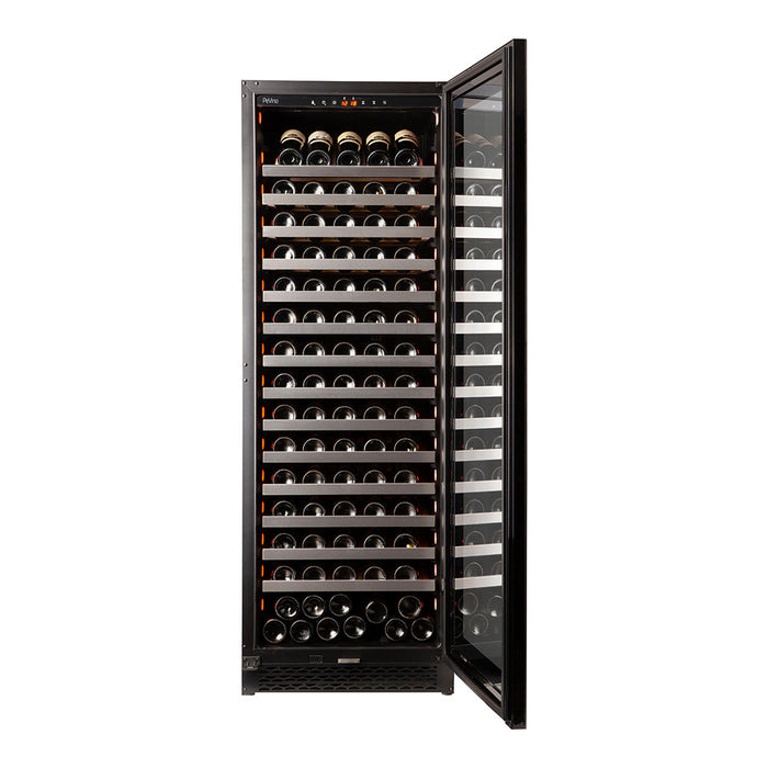 Pevino Built in & Freestanding Wine Cooler Majestic 159 bottles - 1 zone - Black glass front
