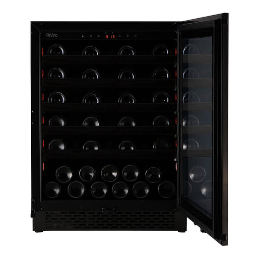 Pevino Built in & Freestanding Wine Cooler Majestic 46 bottles - 1 zone - Black steel