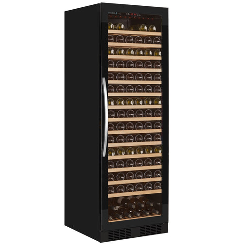 Tefcold TFW400F Frameless - Freestanding 165 Bottle Single Zone Tall Black Wine Cooler