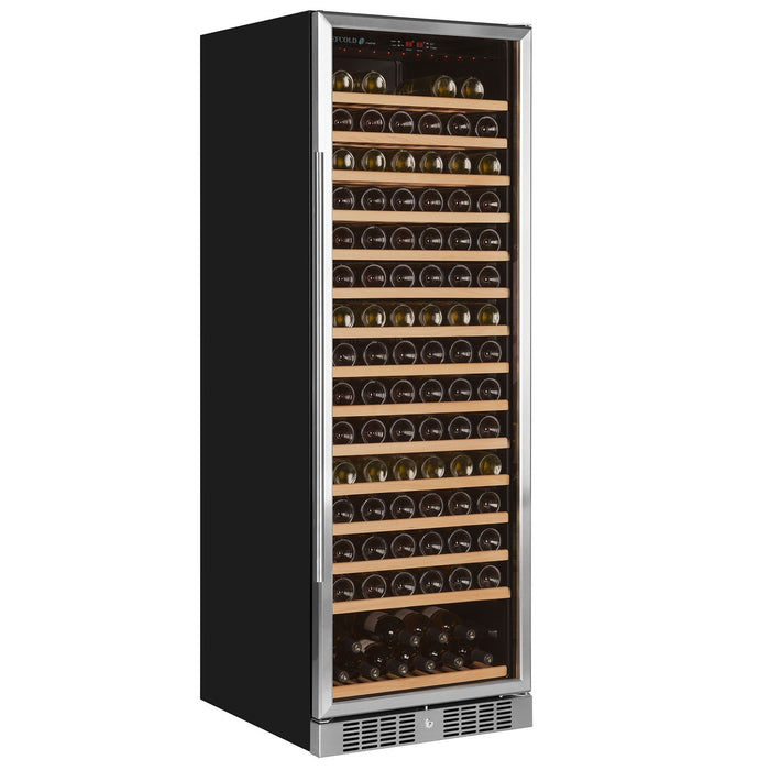 Tefcold TFW375S - Freestanding 166 Bottle Single Zone Tall Silver Wine Coole