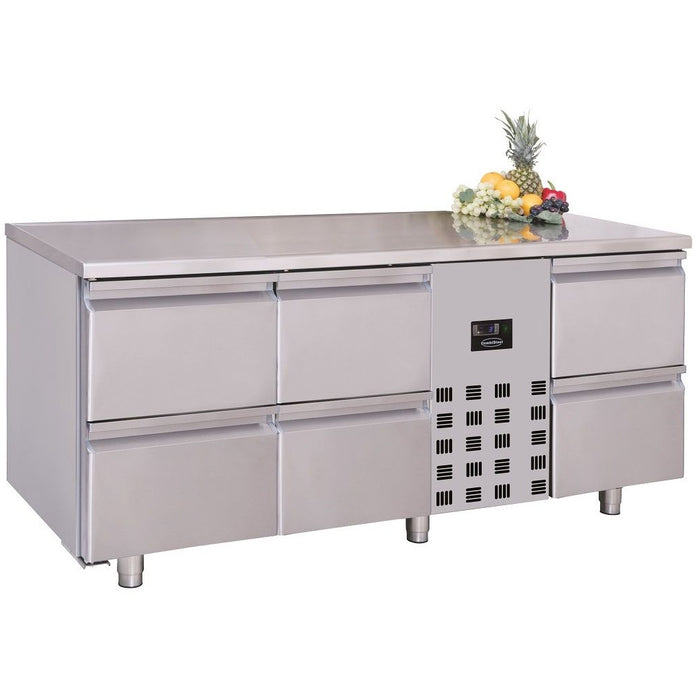 CombiSteel 700 REFRIGERATED COUNTER 6 DRAWERS MONOBLOCK - ChillCooler