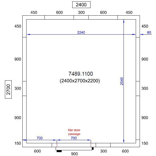CombiSteel Coldroom 2400W X 2700D X 2200H 11.6m3 - ChillCooler