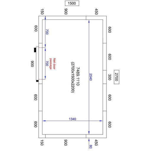 CombiSteel Coldroom 2700W X 1500D X 2200H 6.9m3 - ChillCooler