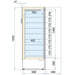 CombiSteel FREEZER GLASS DOOR MARIN STATIC - ChillCooler