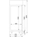 CombiSteel Fridge Stainless Steel Double Glass Door Mono 1400 Litre - ChillCooler